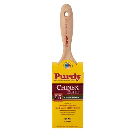 Purdy Chinex Elite Sprig 2.5 in. with Extra Stiff Flat Paint Brush 1004804